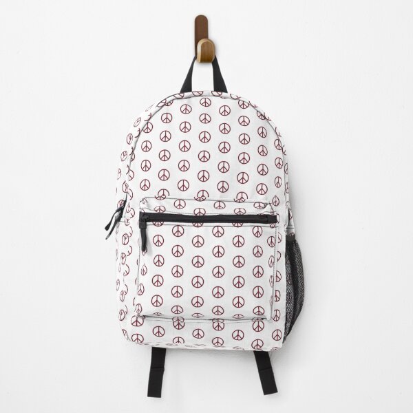 Item preview, Burgundy Peace Sign Anti War Minimalist symbol designed and sold by pattern-archive.