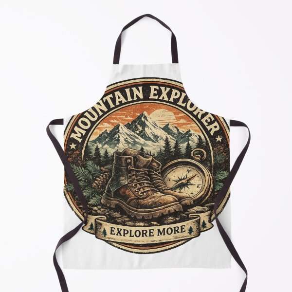 Item preview, Vintage Mountain Explorer Adventure Badge designed and sold by CodePaws Creations.