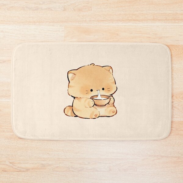 Item preview, Cute Kitten Drinking Milk Kawaii Cat designed and sold by jianina-alondra.