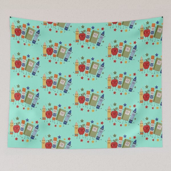 Item preview, Cute Faux Patch Back To School Happy School Supplies Graphic designed and sold by tarzbol.
