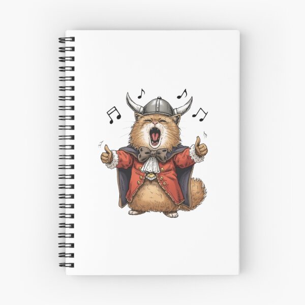 Item preview, Singing Viking Cat Opera Costume Funny Animal designed and sold by ByKayaPrints.