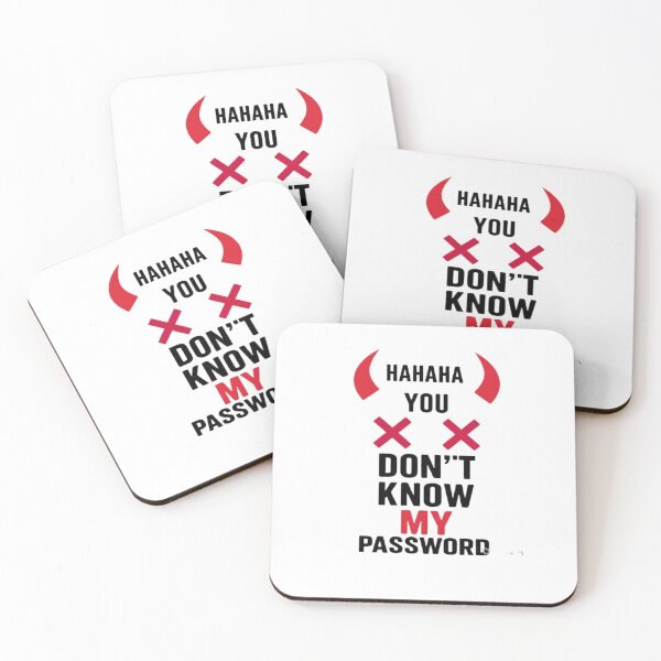 Item preview, Hahaha You Don't Know My Password Funny Devil Meme designed and sold by Penguin Mood .