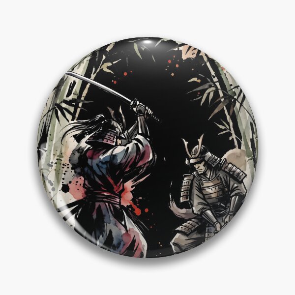 Item preview, Lone Swordsman Duel Bushido Blade Ink Video Game Streetwear Tee designed and sold by Senpaiwaves.