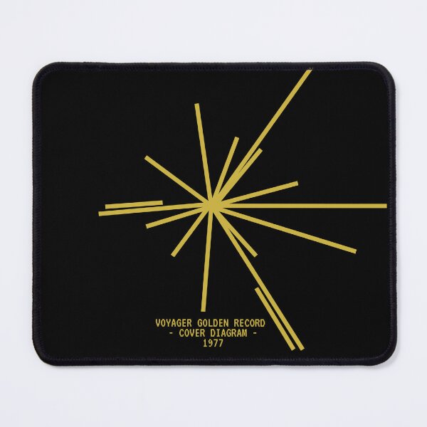 Item preview, Voyager Golden Record Pulsar Map | Ancient Signals | Cosmic Address Gift | Golden Vintage Edition designed and sold by Message from Earth.