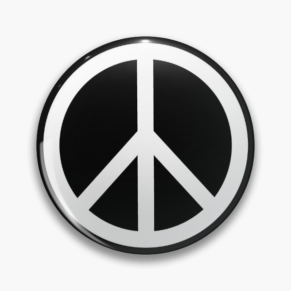 Item preview, White Peace Sign Anti War Minimalist symbol designed and sold by pattern-archive.