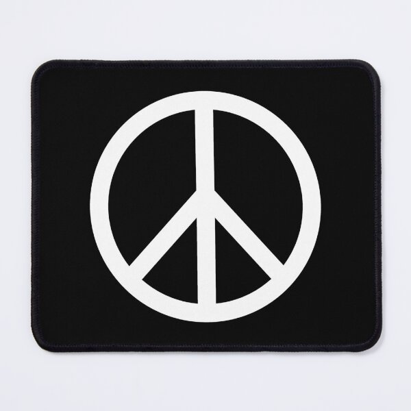 Item preview, White Peace Sign Anti War Minimalist symbol designed and sold by pattern-archive.