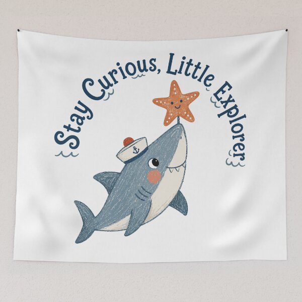 Item preview, Fin Friend - Cute Shark designed and sold by bapupa.