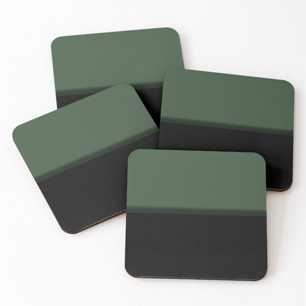 Item preview, Forest Green and Black Color Block with Shadow designed and sold by pluielegere.