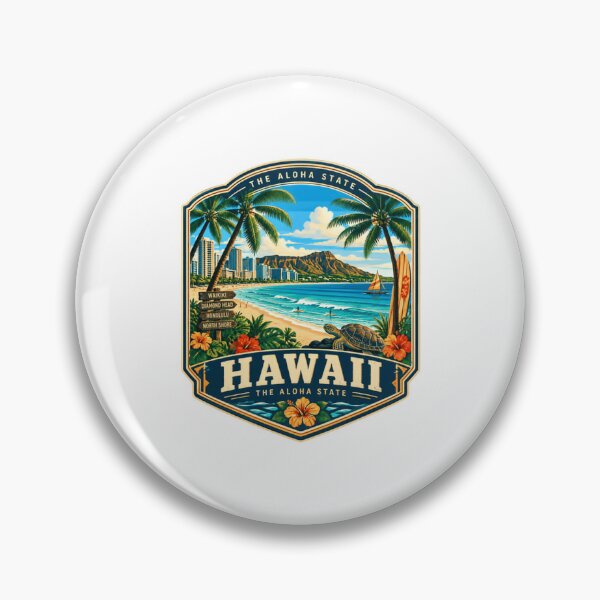 Item preview, Hawaii The Aloha State Waikiki Beach Travel Vacation designed and sold by HumansStuck12.