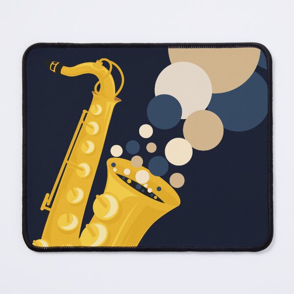 Item preview, Saxophone Sound Waves | Abstract Jazz Illustration | Bauhaus Inspired Music Print | Mid Century Modern Design designed and sold by Studio pod Burom.