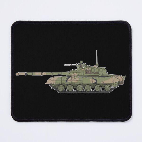 Item preview, T-80 Battle Tank Side View Camouflage Minimal Vector Art designed and sold by FAawRay.