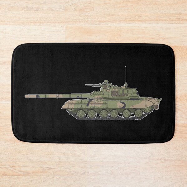 Item preview, T-80 Battle Tank Side View Camouflage Minimal Vector Art designed and sold by FAawRay.