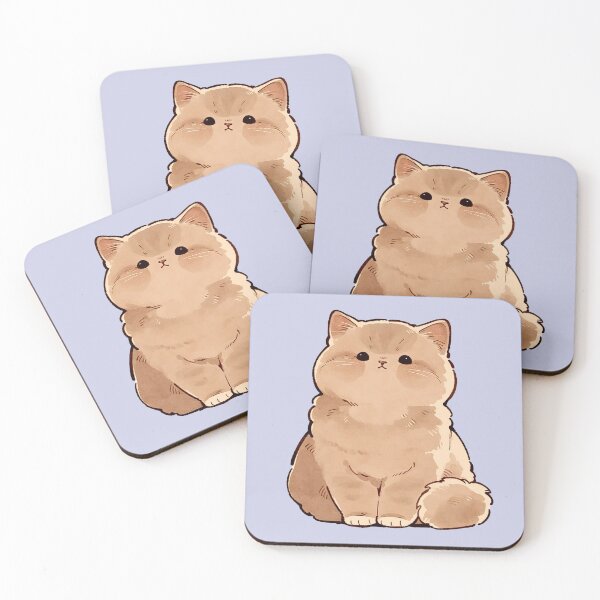Artikelvorschau, Cute Fluffy Cream Cat Kawaii Kitten entworfen und verkauft von jianina-alondra.