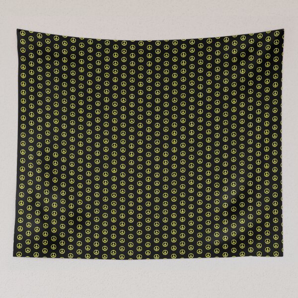 Item preview, Yellow Peace Sign Anti War Minimalist symbol designed and sold by pattern-archive.