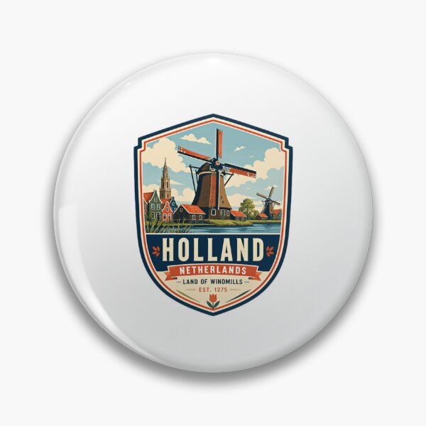 Item preview, Holland Netherlands Land Of Windmills Est 1275 Dutch Travel Souvenir designed and sold by HumansStuck12.