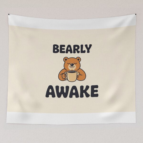 Item preview, Bearly Awake Bear designed and sold by C-Plus-Home.