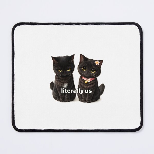 Item preview, Grumpy and Sweet Black Cat Best Friends designed and sold by Orange Cato.