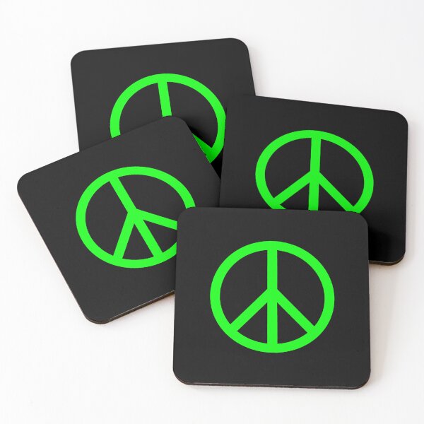 Item preview, Lime Peace Sign Anti War Minimalist symbol designed and sold by pattern-archive.