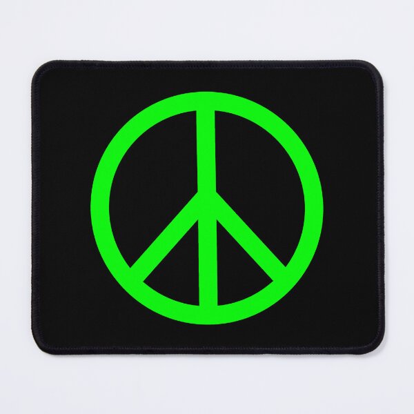 Item preview, Lime Peace Sign Anti War Minimalist symbol designed and sold by pattern-archive.
