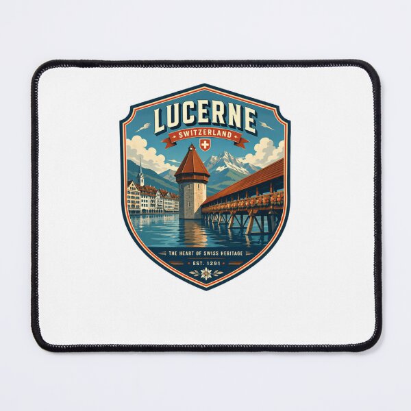 Item preview, Lucerne Switzerland The Heart Of Swiss Heritage Est 1291 Swiss Travel Souvenir designed and sold by HumansStuck12.