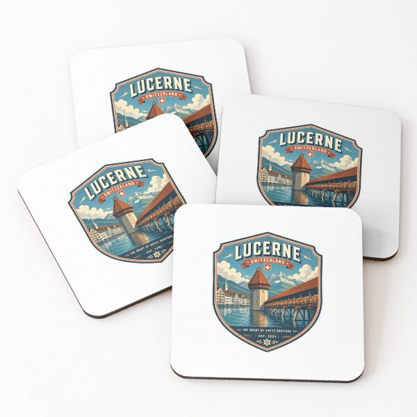 Item preview, Lucerne Switzerland The Heart Of Swiss Heritage Est 1291 Swiss Travel Souvenir designed and sold by HumansStuck12.
