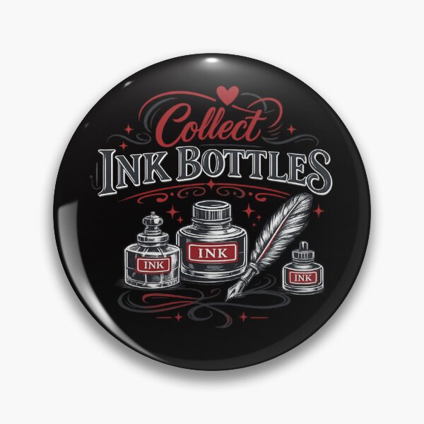 Item preview, Collect Ink Bottles – Vintage Ink Collector Design for Fountain Pen Enthusiasts designed and sold by Tadeusz1.