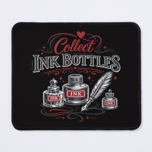 Item preview, Collect Ink Bottles – Vintage Ink Collector Design for Fountain Pen Enthusiasts designed and sold by Tadeusz1.