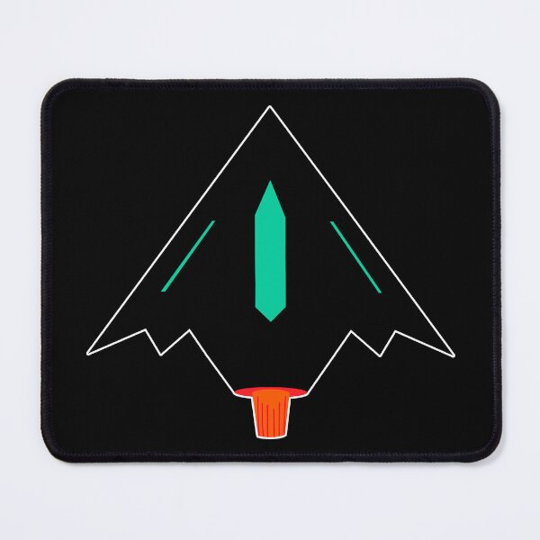 Item preview, Minimalist Space Fighter Jet Stealth Spaceship Retro Sci Fi Vector Art designed and sold by artistomake.