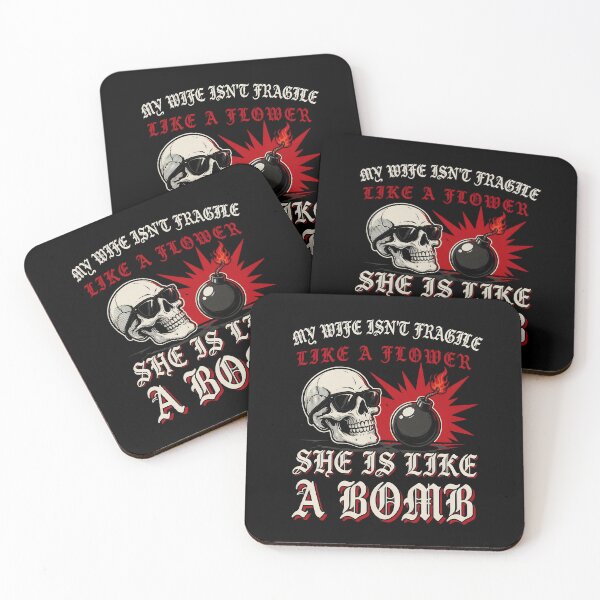 Item preview, My Wife Isn't Fragile Like A Flower She is Like A Bomb Marriage Humor designed and sold by Redgiant87x.