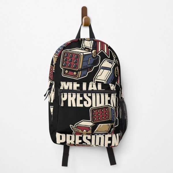 Item preview, The President's Mech Metal Wolf Chaos Vector Gaming Graphic Tee designed and sold by Senpaiwaves.