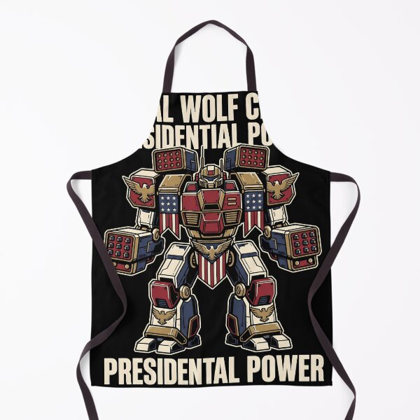Item preview, The President's Mech Metal Wolf Chaos Vector Gaming Graphic Tee designed and sold by Senpaiwaves.