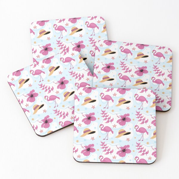 Item preview, Flamingo Tropical Seamless Pattern designed and sold by KAYJAY DESIGNS.