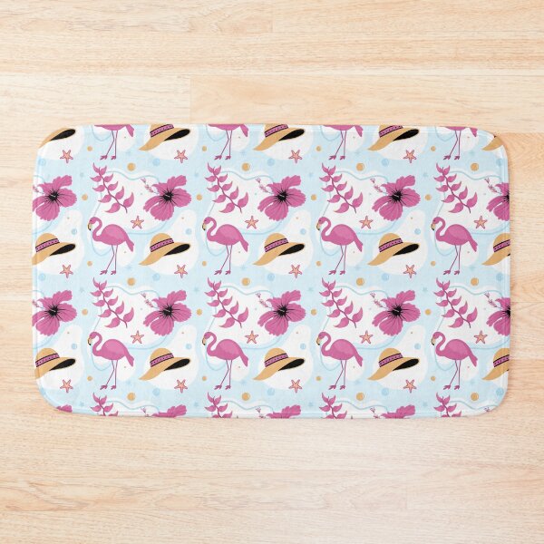 Item preview, Flamingo Tropical Seamless Pattern designed and sold by KAYJAY DESIGNS.