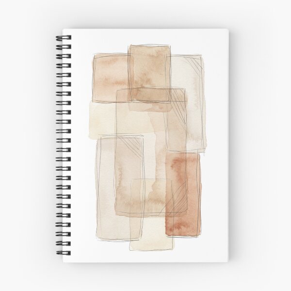 Item preview, Terracotta Abstract Shapes – Modern Boho Watercolor with Botanical Line Art Print designed and sold by @SHINTOSARTSTORE.