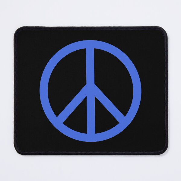 Item preview, Royal Blue Peace Sign Anti War Minimalist symbol designed and sold by pattern-archive.
