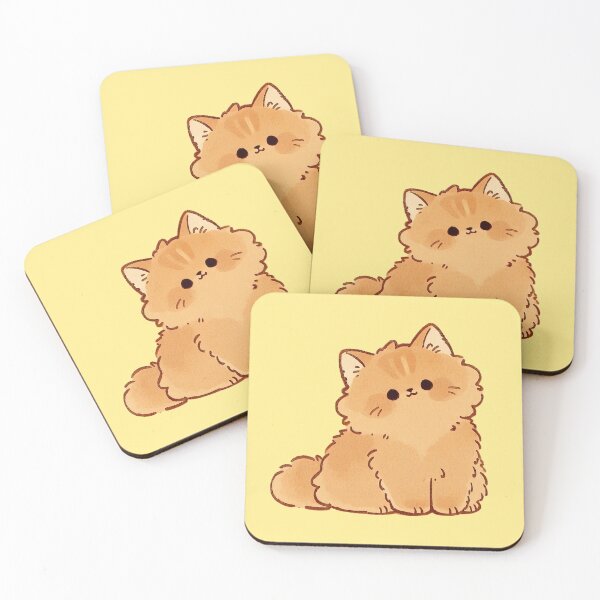 Item preview, Fluffy Orange Kitten Kawaii Cat designed and sold by jianina-alondra.