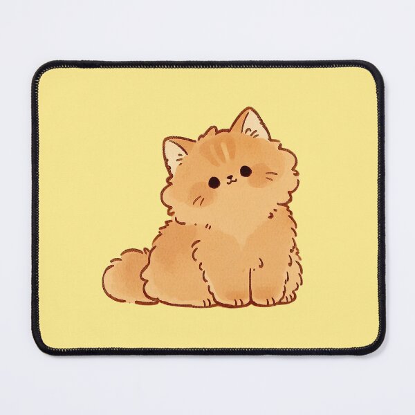 Artikelvorschau, Fluffy Orange Kitten Kawaii Cat entworfen und verkauft von jianina-alondra.