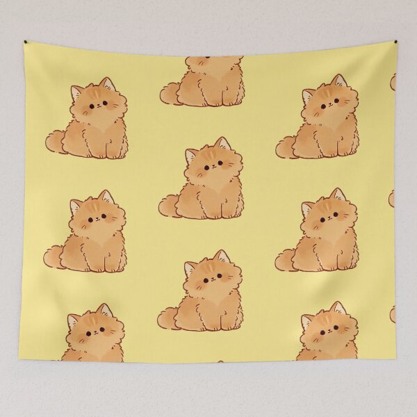 Item preview, Fluffy Orange Kitten Kawaii Cat designed and sold by jianina-alondra.