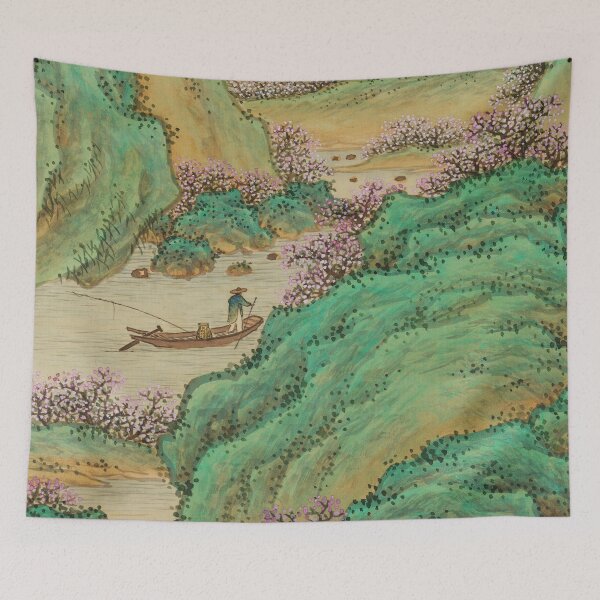 Item preview, Boat Journey to Peach Blossom Village designed and sold by allpalgo.