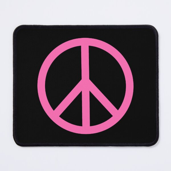 Item preview, Pink Peace Sign Anti War Minimalist symbol designed and sold by pattern-archive.