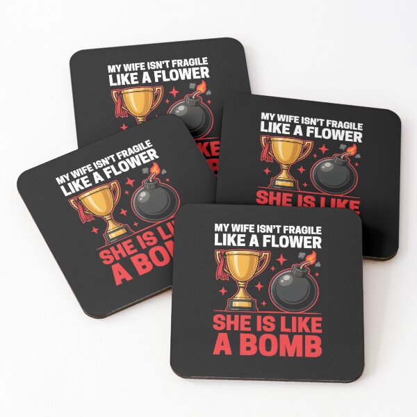 Item preview, My Wife Isn't Fragile Like A Flower She is Like A Bomb Sarcastic Marriage Humor designed and sold by Redgiant87x.