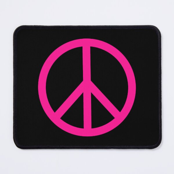 Item preview, Hot Pink Peace Sign Anti War Minimalist symbol designed and sold by pattern-archive.