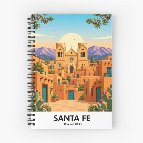 Item preview, Santa Fe Retro Travel Print designed and sold by HomeLivingCo.