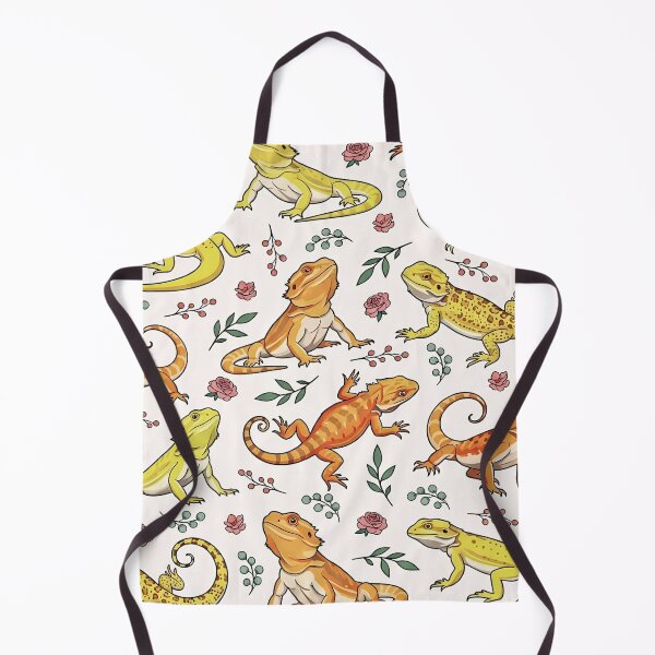 Item preview, Floral Bearded Dragon Seamless Pattern designed and sold by Steele-Art.