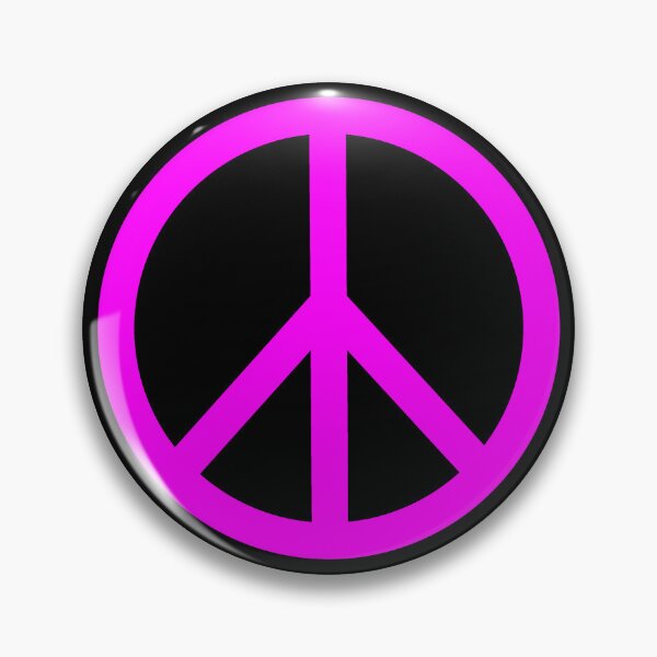 Item preview, Magenta Peace Sign Anti War Minimalist symbol designed and sold by pattern-archive.