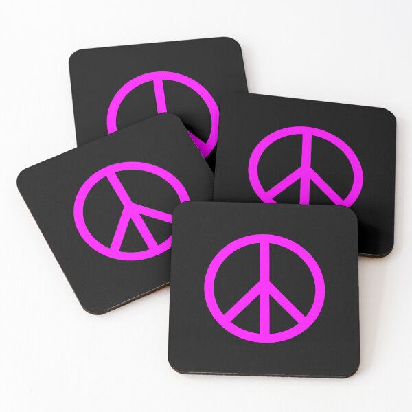 Item preview, Magenta Peace Sign Anti War Minimalist symbol designed and sold by pattern-archive.