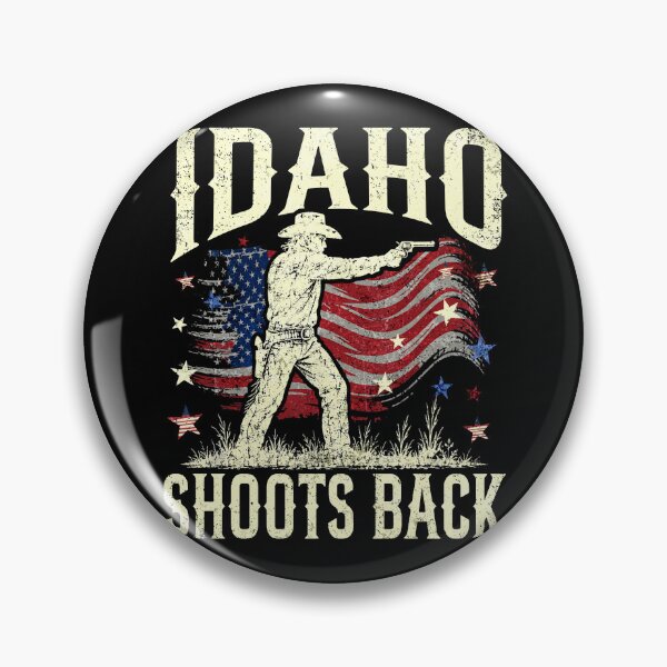 Item preview, Idaho Shoots Back American USA Flag Distressed designed and sold by watanabeee.
