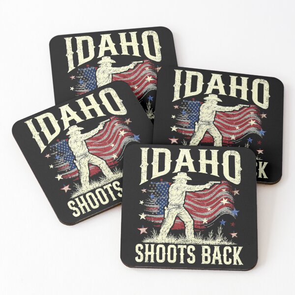Item preview, Idaho Shoots Back American USA Flag Distressed designed and sold by watanabeee.