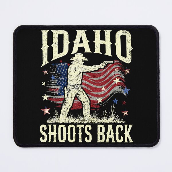 Item preview, Idaho Shoots Back American USA Flag Distressed designed and sold by watanabeee.
