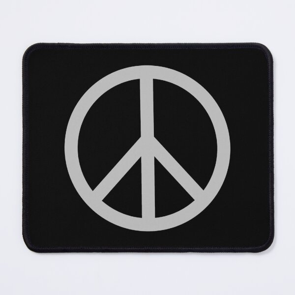 Item preview, Silver Peace Sign Anti War Minimalist symbol designed and sold by pattern-archive.